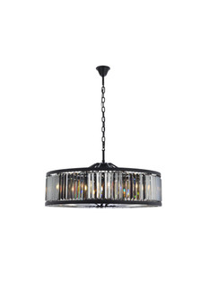 Chelsea Ten Light Chandelier in Matte Black (173|1233G43MBSSRC)