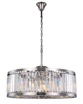 Chelsea Ten Light Chandelier in Polished Nickel (173|1233D35PNRC)