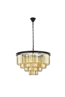 Sydney 17 Light Chandelier in Matte Black (173|1231D32MBGTRC)