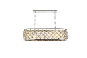 Madison Six Light Chandelier in Polished Nickel (173|1216G40PNGTRC)