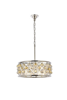 Madison Five Light Chandelier in Polished Nickel (173|1214D20PNGTRC)