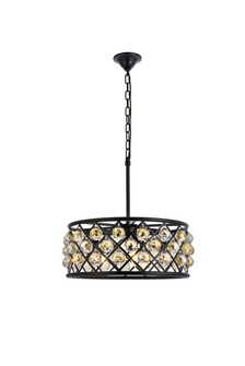 Madison Five Light Chandelier in Matte Black (173|1214D20MBGTRC)