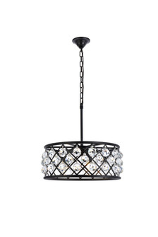 Madison Five Light Chandelier in Matte Black (173|1214D20MBRC)