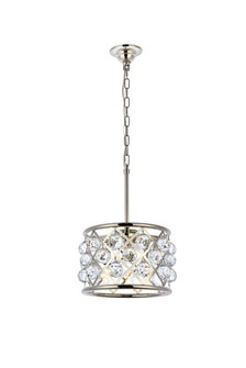 Madison Three Light Pendant in Polished Nickel (173|1214D12PNRC)