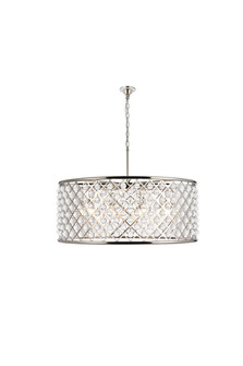 Madison Ten Light Chandelier in Polished Nickel (173|1213G43PNRC)