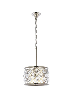 Madison Three Light Pendant in Polished Nickel (173|1213D12PNRC)