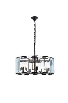 Monaco Six Light Chandelier in Flat Black (Matte) (173|1211D26FB)