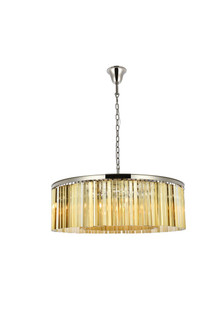 Sydney Ten Light Chandelier in Polished nickel (173|1208G43PNGTRC)