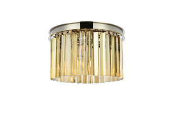 Sydney Three Light Flush Mount in Polished nickel (173|1208F16PNGTRC)