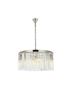 Sydney Eight Light Chandelier in Polished Nickel (173|1208D31PNRC)