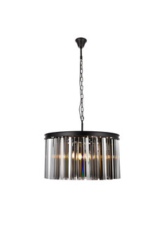 Sydney Eight Light Chandelier in Matte Black (173|1208D26MBSSRC)