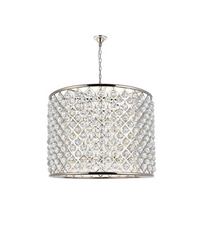 Madison 12 Light Chandelier in Polished nickel (173|1206D35PNRC)