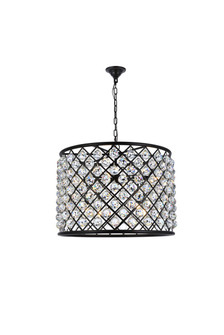 Madison Eight Light Chandelier in Matte Black (173|1206D27MBRC)