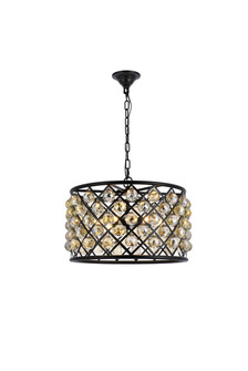 Madison Six Light Pendant in Matte Black (173|1206D20MBGTRC)