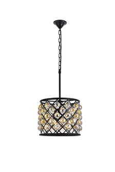 Madison Four Light Pendant in Matte Black (173|1206D14MBGTRC)