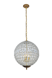 Olivia Three Light Pendant in French Gold (173|1205D18FGRC)