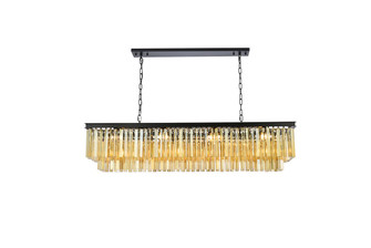 Sydney 12 Light Chandelier in Matte Black (173|1202D60MBGTRC)