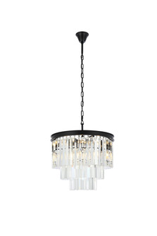 Sydney Nine Light Chandelier in Matte Black (173|1201D20MBRC)
