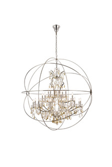 Geneva 25 Light Chandelier in Polished nickel (173|1130G60PNGTRC)
