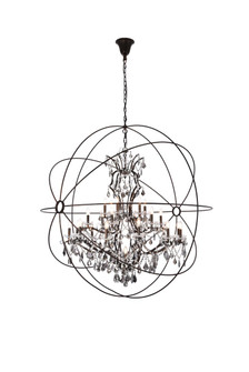 Geneva 25 Light Chandelier in Dark Bronze (173|1130G60DBSSRC)
