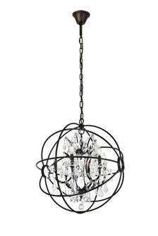 Geneva Six Light Chandelier in Dark Bronze (173|1130D25DBRC)
