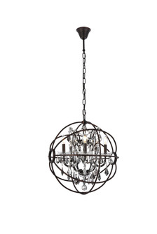Geneva Five Light Pendant in Dark Bronze (173|1130D20DBSSRC)