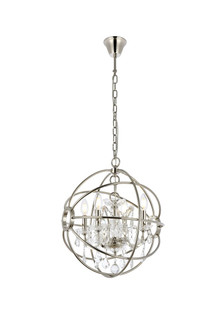 Geneva Four Light Pendant in Polished Nickel (173|1130D17PNRC)