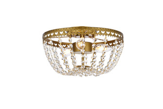 Kylie Three Light Flush Mount in brass (173|1112F12BR)