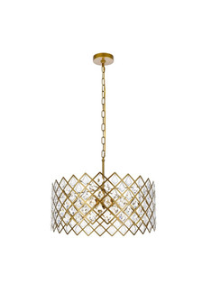 Lyla Five Light Pendant in Brass (173|1111D21BR)