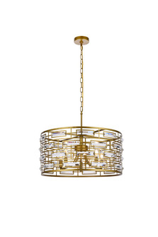 Kennedy Five Light Pendant in brass (173|1108D24BR)
