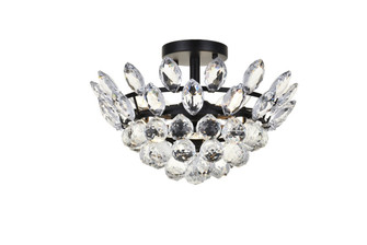 Emilia Three Light Flush Mount in Black (173|1105F14BK)