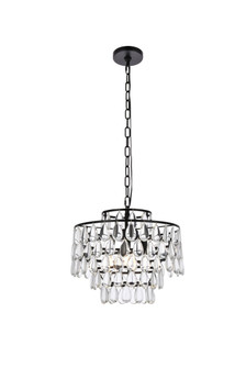 Mila Three Light Pendant in Black (173|1102D16BK)