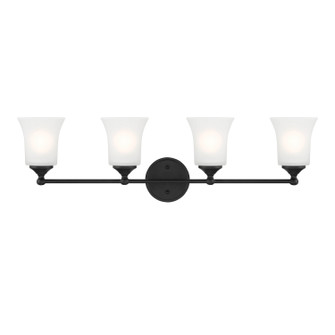 Bronson Four Light Vanity in Matte Black (43|D278M4BMB)
