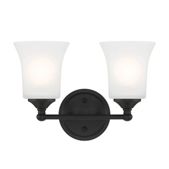 Bronson Two Light Vanity in Matte Black (43|D278M2BMB)