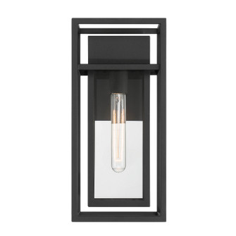 Burton One Light Wall Lantern in Black (43|D277M7EWBK)