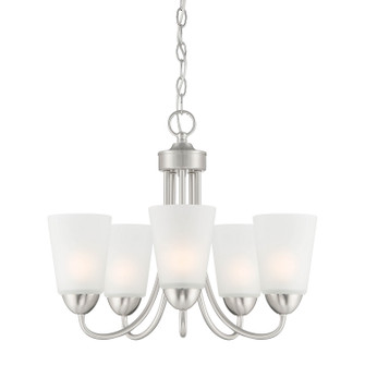 Malone Five Light Chandelier in Brushed Nickel (43|D267M5CHBN)