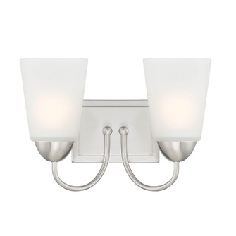 Malone Two Light Vanity in Brushed Nickel (43|D267M2BBN)