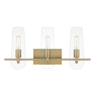 Bergen Beach Three Light Vanity in Brushed Gold (43|D256M3BBG)