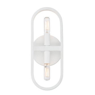 Carousel Two Light Wall Sconce in Matte White (43|D254C2WSMW)