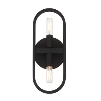 Carousel Two Light Wall Sconce in Black (43|D254C2WSBK)