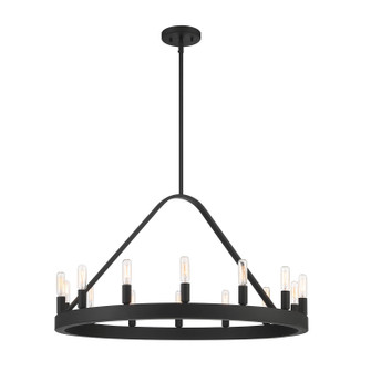 Carousel 14 Light Chandelier in Black (43|D254C14CHBK)