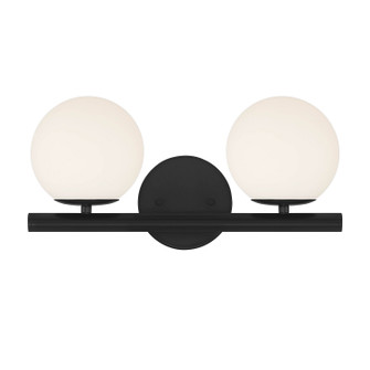 Crown Heights Two Light Vanity in Matte Black (43|D252C2BMB)