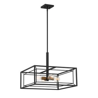 Within Four Light Pendant in Matte Black (43|D237M22PMB)