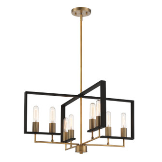 Chicago PM Eight Light Chandelier in Old Satin Brass (43|D233M8CHOSB)