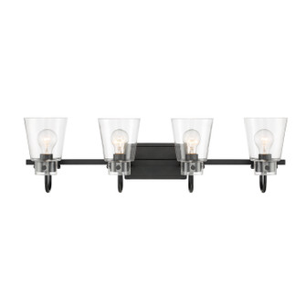 Inwood Four Light Vanity in Matte Black (43|D214M4BMB)