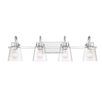 Inwood Four Light Bath Bar Vanity in Chrome (43|D214M4BCH)