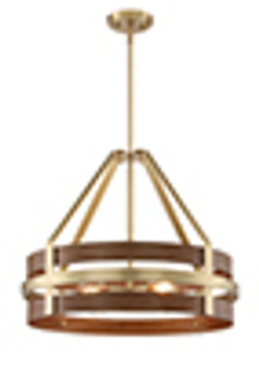 Atwood Four Light Pendant in Brushed Brass (43|D211M23PBBS)