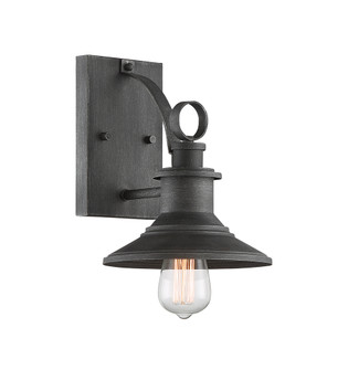 Aurora One Light Wall Lantern in Weathered Pewter (43|D207M8OWWP)