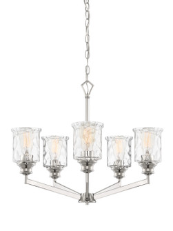 Drake Five Light Chandelier in Polished Nickel (43|96385PN)