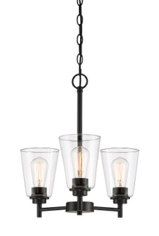 Westin Three Light Chandelier in Matte Black (43|95783MB)